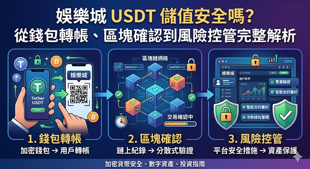 娛樂城usdt儲值安全嗎？從錢包轉帳、區塊確認到風險控管完整解析