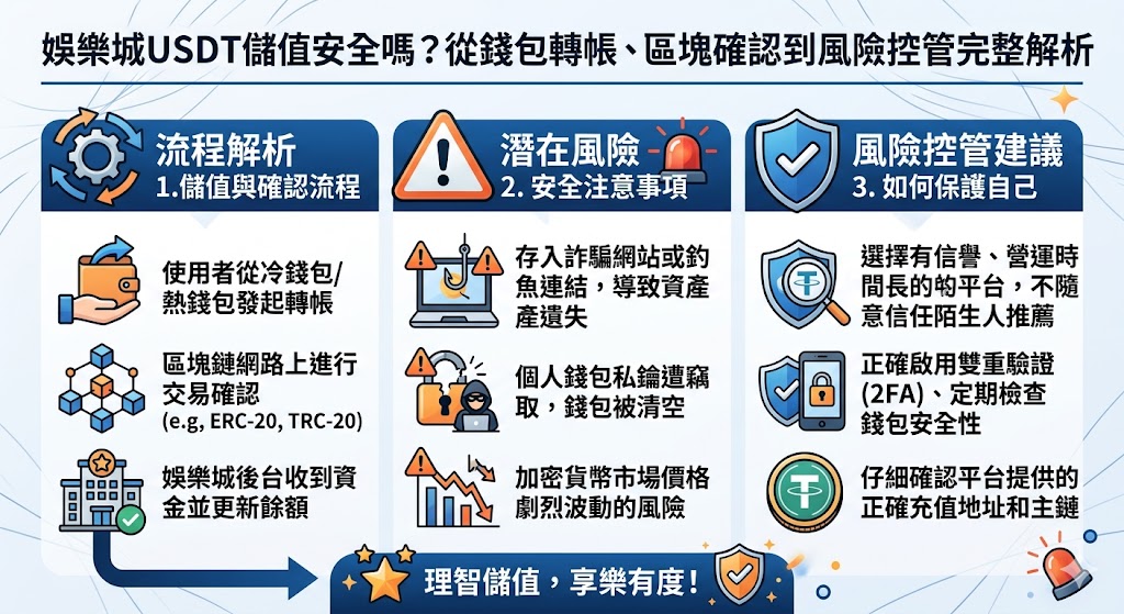娛樂城usdt儲值安全嗎？從錢包轉帳、區塊確認到風險控管完整解析